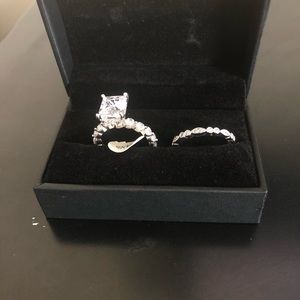 2carat Simulated Diamond Ring set